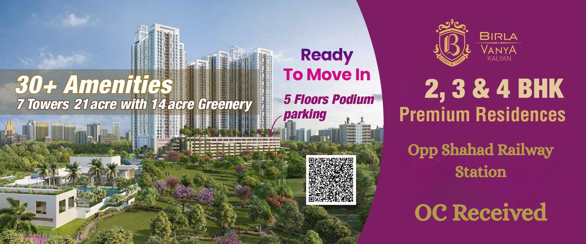 Birla Vanya – Ready-to-Move Luxury 1, 2, 3 & 4 BHK Flats in Kalyan